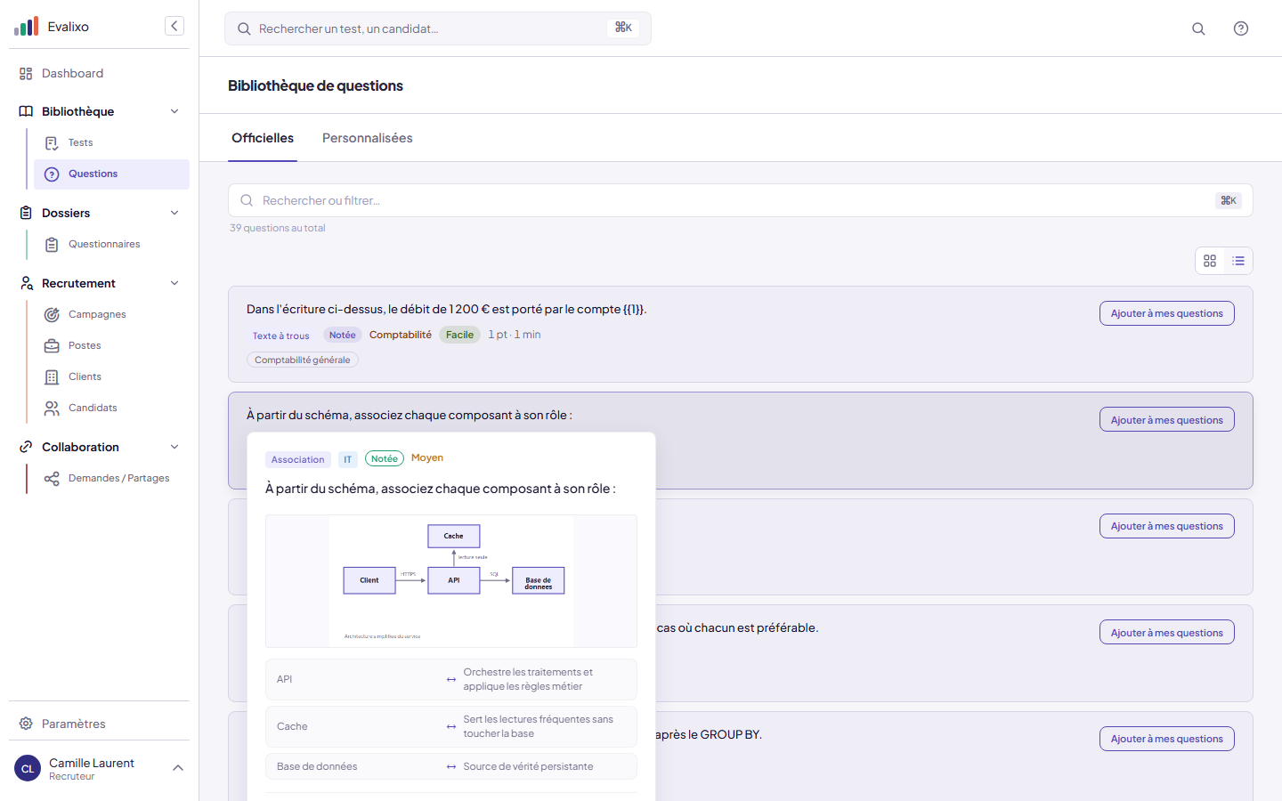 Banque de questions officielles